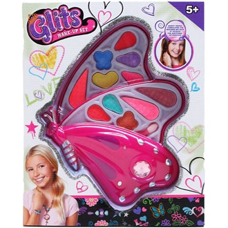 2Level Butterfly Shape Toy Make Up In Window Box