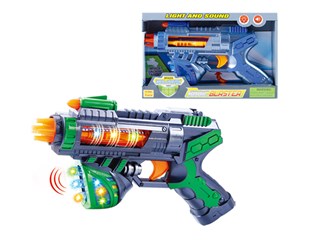 B/O Vibrate Gun Light and Sound (Battery Included) 10in