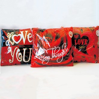 11in 3-Style Love Pillows I Love You
